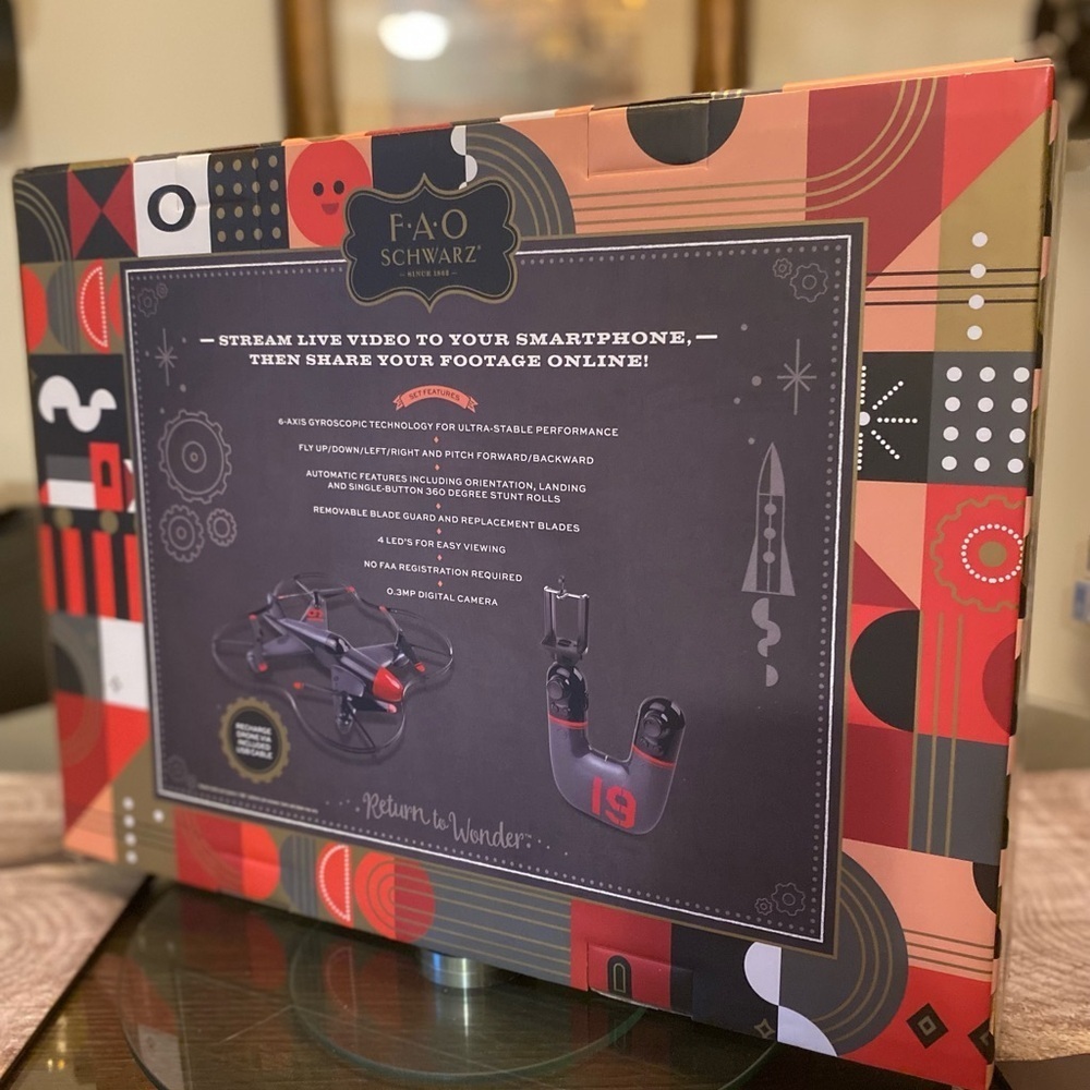 FAO Schwarz Black and Red Drone - Picture 3 of 3